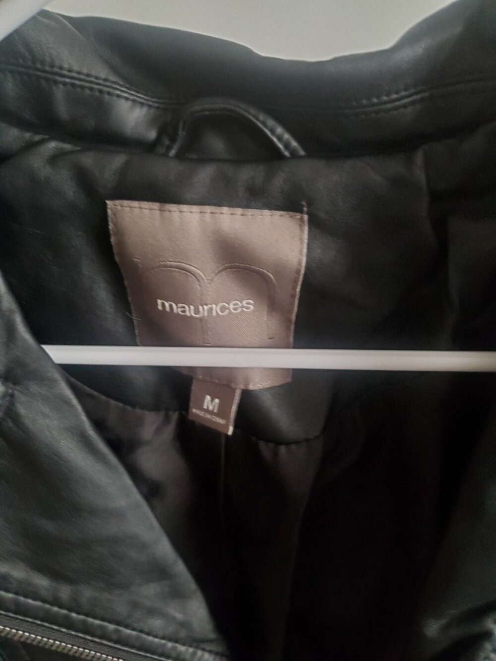 Maurices black faux leather moto jacket - Picture 5 of 5
